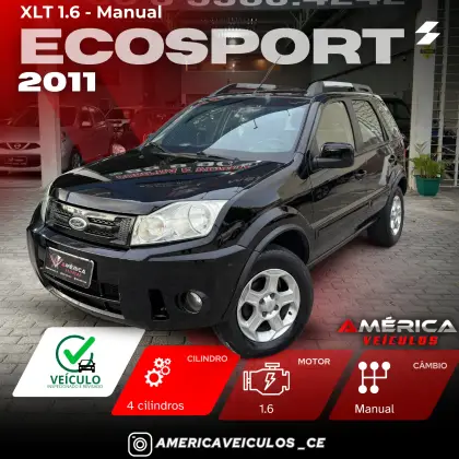 FORD ECOSPORT 1.6 XLT 8V FLEX 4P MANUAL FORD ECOSPORT 1.6 XLT 8V FLEX 4P MANUAL