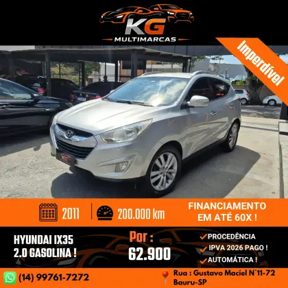 HYUNDAI IX35 2.0 MPFI XLS 4X2 16V GASOLINA 4P AUTOMÁTICO