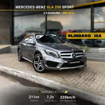 MERCEDES-BENZ GLA 250 2.0 16V TURBO GASOLINA SPORT 4P AUTOMÁTICO MERCEDES-BENZ GLA 250 2.0 16V TURBO GASOLINA SPORT 4P AUTOMÁTICO