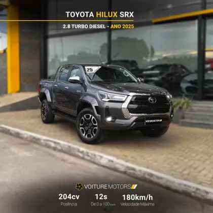 TOYOTA HILUX 2.8 D-4D TURBO DIESEL CD SRX PLUS 4X4 AUTOMÁTICO TOYOTA HILUX 2.8 D-4D TURBO DIESEL CD SRX PLUS 4X4 AUTOMÁTICO