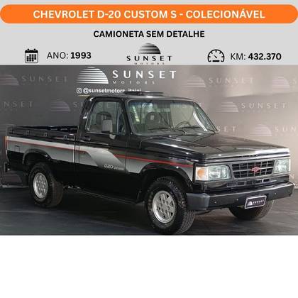 CHEVROLET D20 4.0 CUSTOM DE LUXE CS 8V DIESEL 2P MANUAL