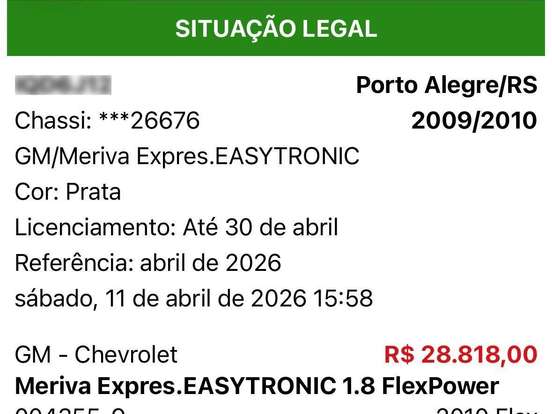CHEVROLET-MERIVA-1.8 MPFI EXPRESSION 8V FLEX 4P AUTOMATIZADO CHEVROLET-MERIVA-2009