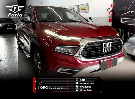FIAT TORO 2.0 16V TURBO DIESEL RANCH 4WD AT9 FIAT TORO 2.0 16V TURBO DIESEL RANCH 4WD AT9