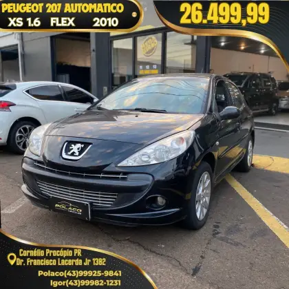 PEUGEOT 207 1.6 XS 16V FLEX 4P AUTOMÁTICO