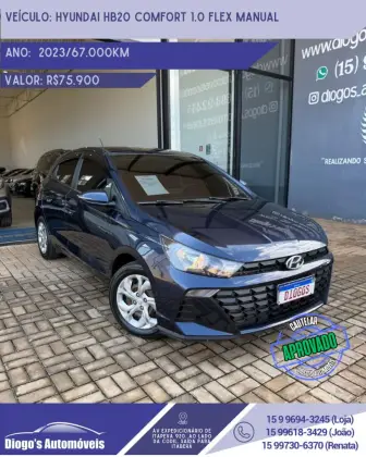 HYUNDAI HB20 1.0 12V FLEX COMFORT MANUAL HYUNDAI HB20 1.0 12V FLEX COMFORT MANUAL