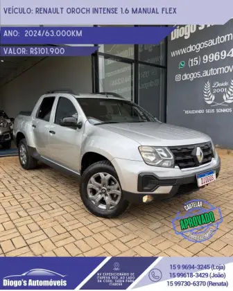 RENAULT OROCH 1.6 16V SCE FLEX INTENSE MANUAL RENAULT OROCH 1.6 16V SCE FLEX INTENSE MANUAL