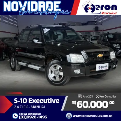 CHEVROLET S10 2.4 MPFI EXECUTIVE 4X2 CD 8V FLEX 4P MANUAL
