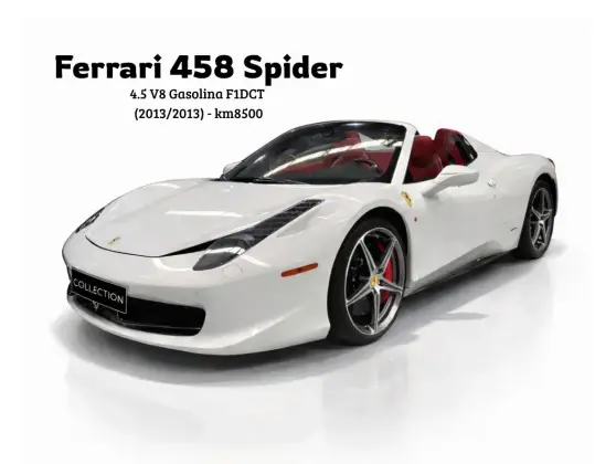 FERRARI 458 SPIDER 4.5 V8 GASOLINA F1-DCT