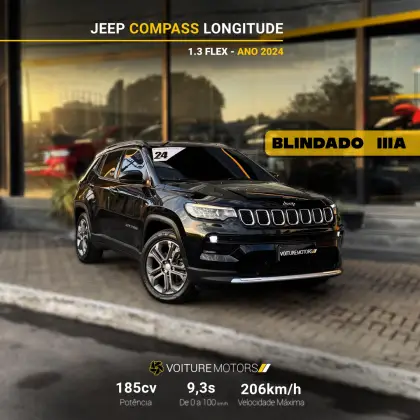 JEEP COMPASS 1.3 T270 TURBO FLEX LONGITUDE AT6