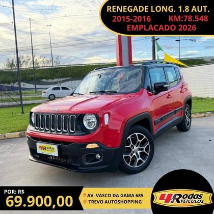 JEEP RENEGADE 1.8 16V FLEX LONGITUDE 4P AUTOMÁTICO