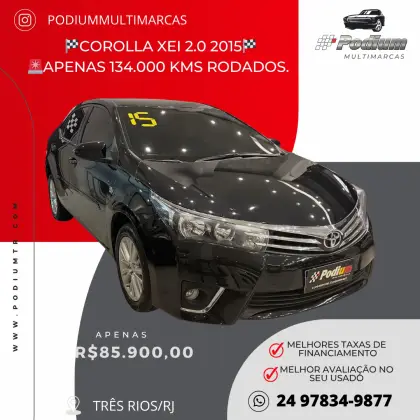 TOYOTA COROLLA 2.0 XEI 16V FLEX 4P AUTOMÁTICO TOYOTA COROLLA 2.0 XEI 16V FLEX 4P AUTOMÁTICO