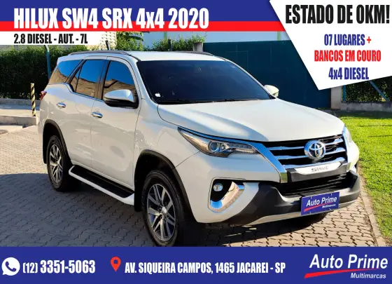 TOYOTA HILUX SW4 2.8 SRX 4X4 7 LUGARES 16V TURBO INTERCOOLER DIESEL 4P AUTOMÁTICO