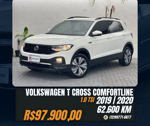 VOLKSWAGEN T-CROSS 1.0 200 TSI TOTAL FLEX COMFORTLINE AUTOMÁTICO
