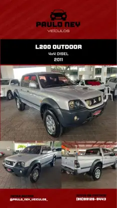 MITSUBISHI-L200-2.5 GL 4X4 CD 8V TURBO DIESEL 4P MANUAL MITSUBISHI-L200-2011