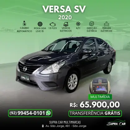 NISSAN VERSA 1.6 16V FLEXSTART SV 4P XTRONIC