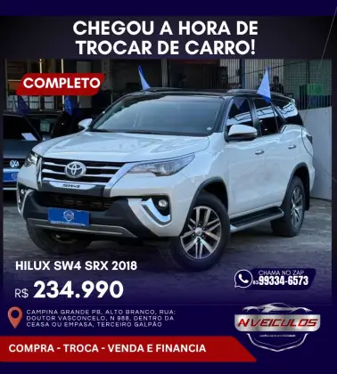 TOYOTA HILUX SW4 2.8 SRX 4X4 7 LUGARES 16V TURBO INTERCOOLER DIESEL 4P AUTOMÁTICO