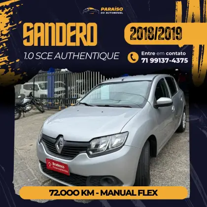 RENAULT SANDERO 1.0 12V SCE FLEX AUTHENTIQUE MANUAL