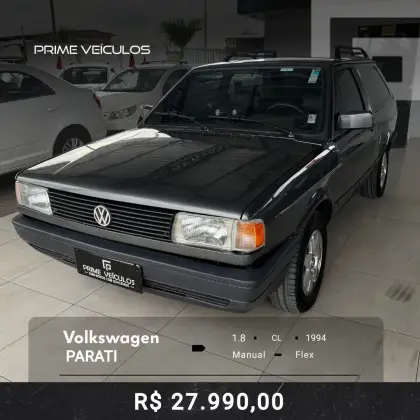 VOLKSWAGEN PARATI 1.8 CL 8V GASOLINA 2P MANUAL