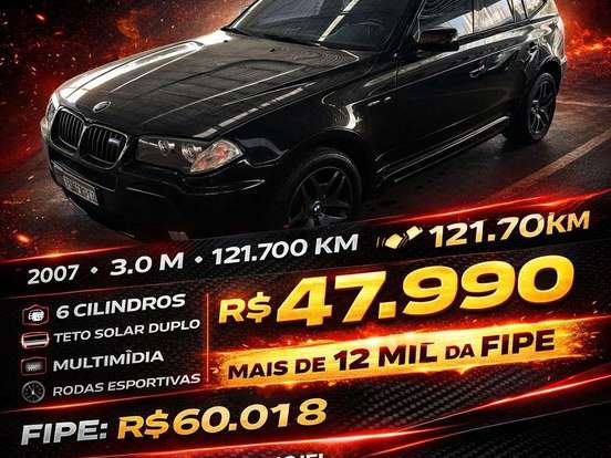 BMW-X3-3.0 SPORT 4X4 24V GASOLINA 4P AUTOMÁTICO BMW-X3-2006