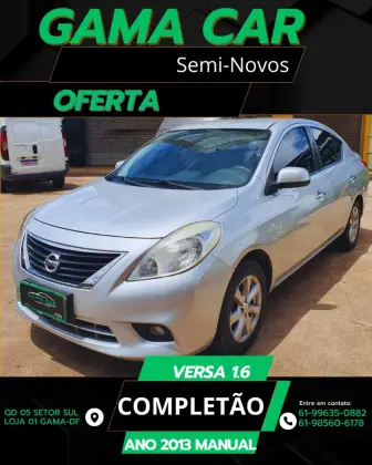 NISSAN VERSA 1.6 16V FLEX S 4P MANUAL NISSAN VERSA 1.6 16V FLEX S 4P MANUAL