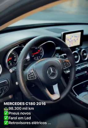 MERCEDES-BENZ-C 180-1.6 CGI AVANTGARDE 16V TURBO GASOLINA 4P AUTOMÁTICO MERCEDES-BENZ-C 180-2016