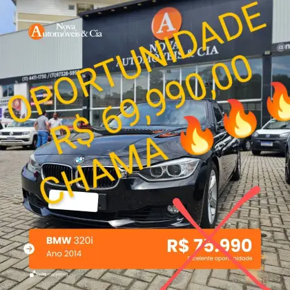 BMW 320i 2.0 16V TURBO GASOLINA 4P AUTOMÁTICO