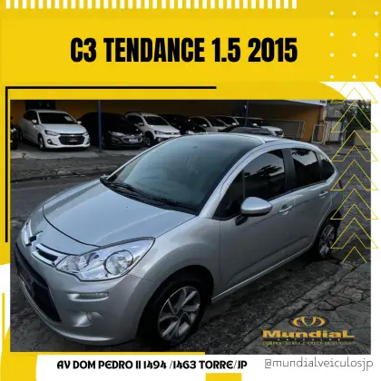 CITROËN C3 1.5 TENDANCE 8V FLEX 4P MANUAL CITROËN C3 1.5 TENDANCE 8V FLEX 4P MANUAL