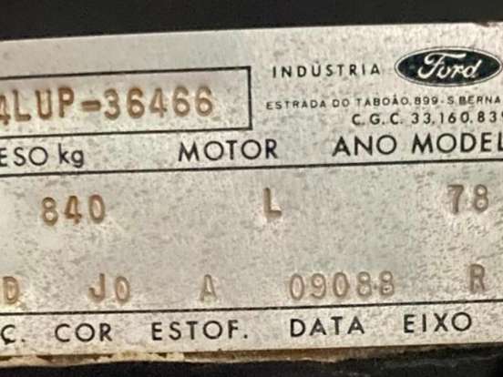 FORD-CORCEL II-1.6 LUXO 8V GASOLINA 2P MANUAL FORD-CORCEL II-1978