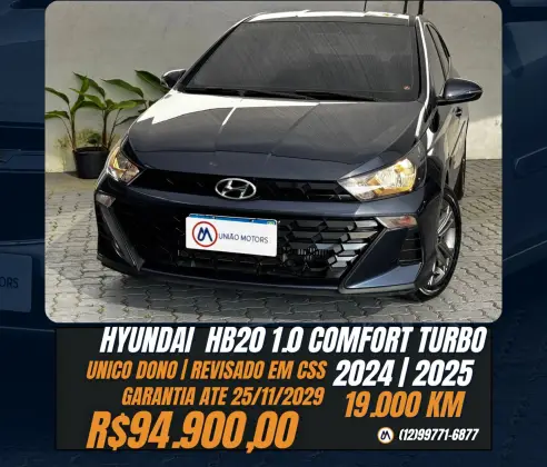 HYUNDAI HB20 1.0 TGDI FLEX COMFORT PLUS AUTOMÁTICO