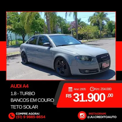 AUDI A4 1.8 20V TURBO GASOLINA 4P TIPTRONIC