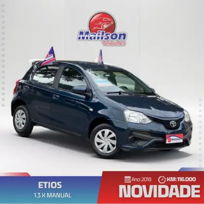 TOYOTA ETIOS 1.3 X 16V FLEX 4P MANUAL