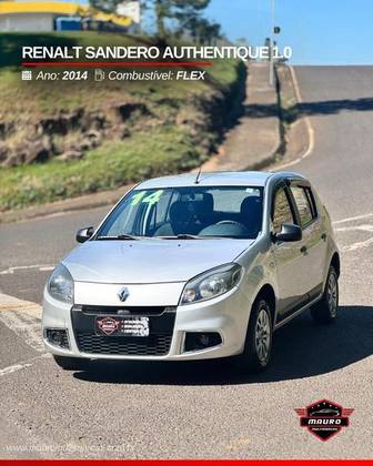 RENAULT SANDERO 1.0 AUTHENTIQUE 16V FLEX 4P MANUAL