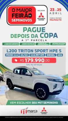 MITSUBISHI L200 TRITON 2.4 16V TURBO DIESEL SPORT HPE-S CD 4P 4X4 AUTOMÁTICO