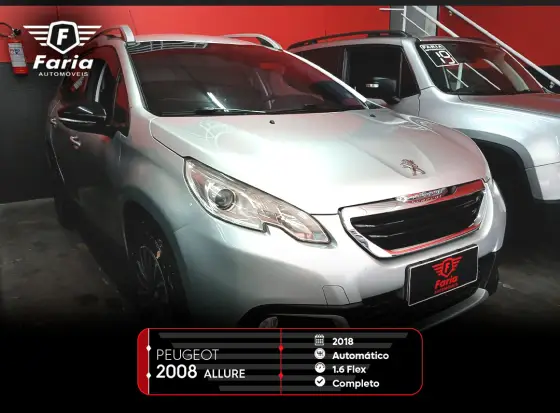 PEUGEOT 2008 1.6 16V FLEX ALLURE 4P AUTOMÁTICO
