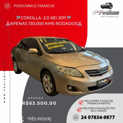 TOYOTA COROLLA 2.0 XEI 16V FLEX 4P AUTOMÁTICO