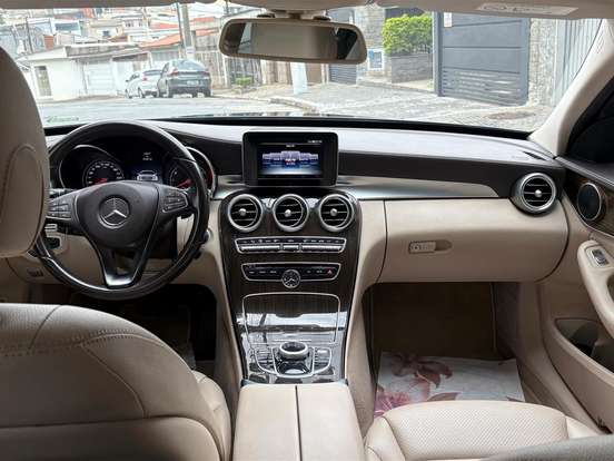 MERCEDES-BENZ-C 180-1.6 CGI AVANTGARDE 16V TURBO GASOLINA 4P AUTOMÁTICO MERCEDES-BENZ-C 180-2015