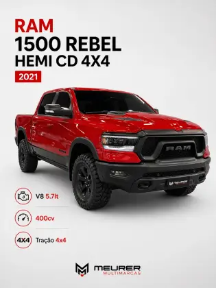 RAM 1500 5.7 V8 GASOLINA REBEL CD 4X4 AUTOMÁTICO