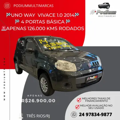 FIAT UNO 1.0 EVO WAY 8V FLEX 4P MANUAL