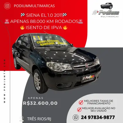 FIAT SIENA 1.0 MPI EL 8V FLEX 4P MANUAL