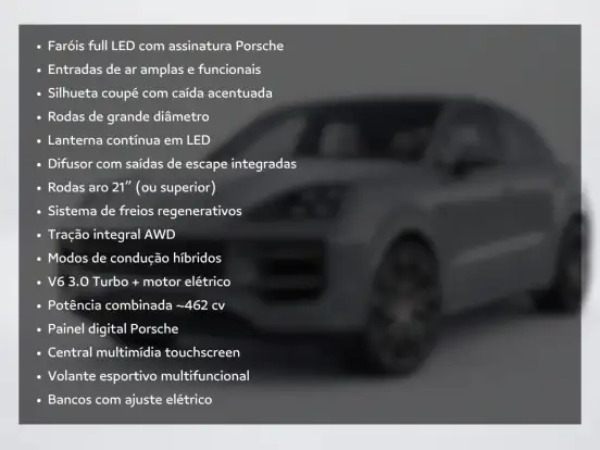 PORSCHE-CAYENNE-3.0 V6 E-HYBRID COUPÉ AWD TIPTRONIC S PORSCHE-CAYENNE-2025