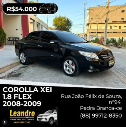 TOYOTA COROLLA 1.8 XEI 16V FLEX 4P AUTOMÁTICO