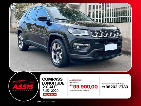 JEEP COMPASS 2.0 16V FLEX LONGITUDE AUTOMÁTICO