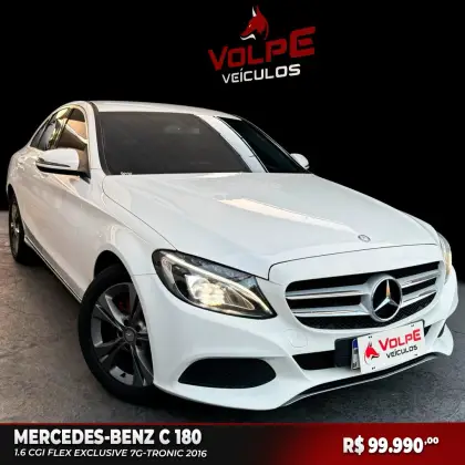 MERCEDES-BENZ C 180 1.6 CGI EXCLUSIVE 16V TURBO GASOLINA 4P AUTOMÁTICO