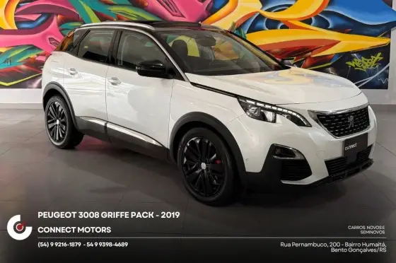 PEUGEOT 3008 1.6 GRIFFE PACK THP 16V GASOLINA 4P AUTOMÁTICO PEUGEOT 3008 1.6 GRIFFE PACK THP 16V GASOLINA 4P AUTOMÁTICO