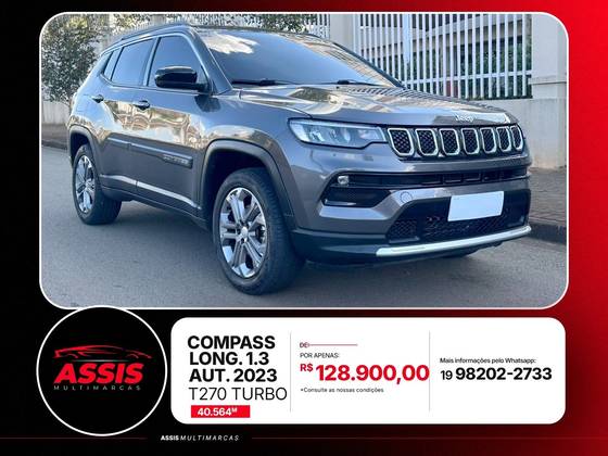 JEEP COMPASS 1.3 T270 TURBO FLEX LONGITUDE AT6