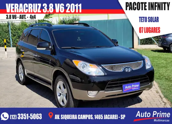 HYUNDAI VERACRUZ 3.8 GLS 4WD 4X4 V6 24V GASOLINA 4P AUTOMÁTICO