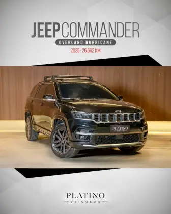 JEEP COMMANDER 2.0 HURRICANE 4 TURBO GASOLINA OVERLAND AT9