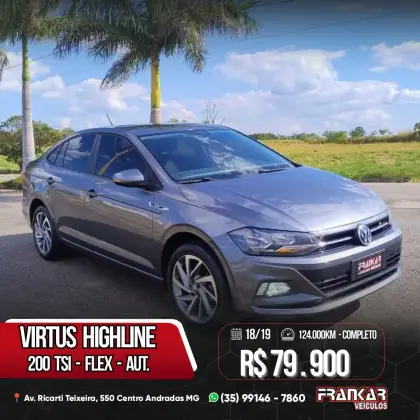 VOLKSWAGEN VIRTUS 1.0 200 TSI HIGHLINE AUTOMÁTICO VOLKSWAGEN VIRTUS 1.0 200 TSI HIGHLINE AUTOMÁTICO