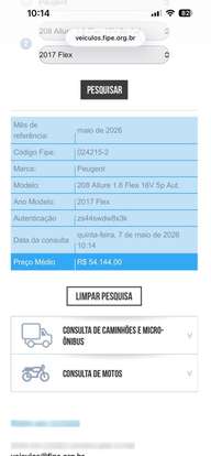 PEUGEOT-208-1.6 ALLURE 16V FLEX 4P AUTOMÁTICO PEUGEOT-208-2017