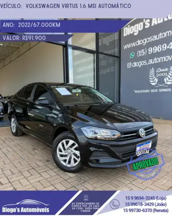 VOLKSWAGEN VIRTUS 1.6 MSI SENSE TOTAL FLEX AUTOMÁTICO